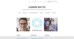 Desktop Screenshot of leanderwattig.com